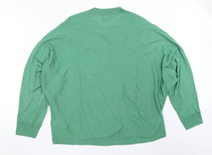 Womens UK Size L Marks and Spencer Green Pullover Jumper