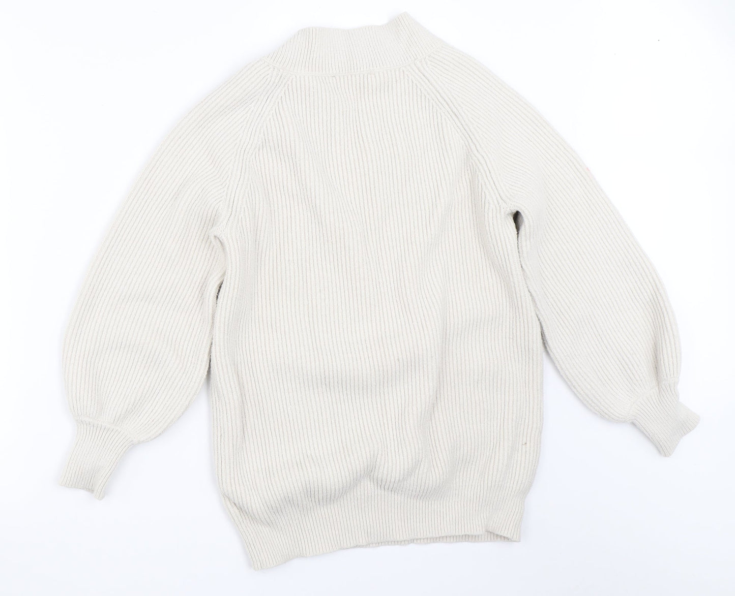 Womens UK Size M NEXT Beige Pullover Jumper