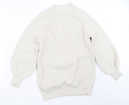 Womens UK Size M NEXT Beige Pullover Jumper