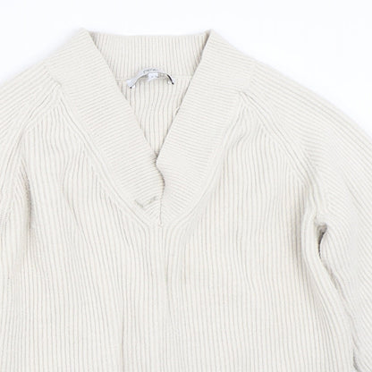 Womens UK Size M NEXT Beige Pullover Jumper