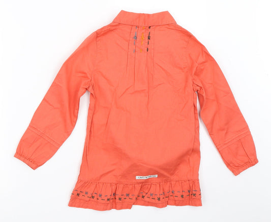 Captn Tortue Girls Pink   Basic Button-Up Size 6 Years