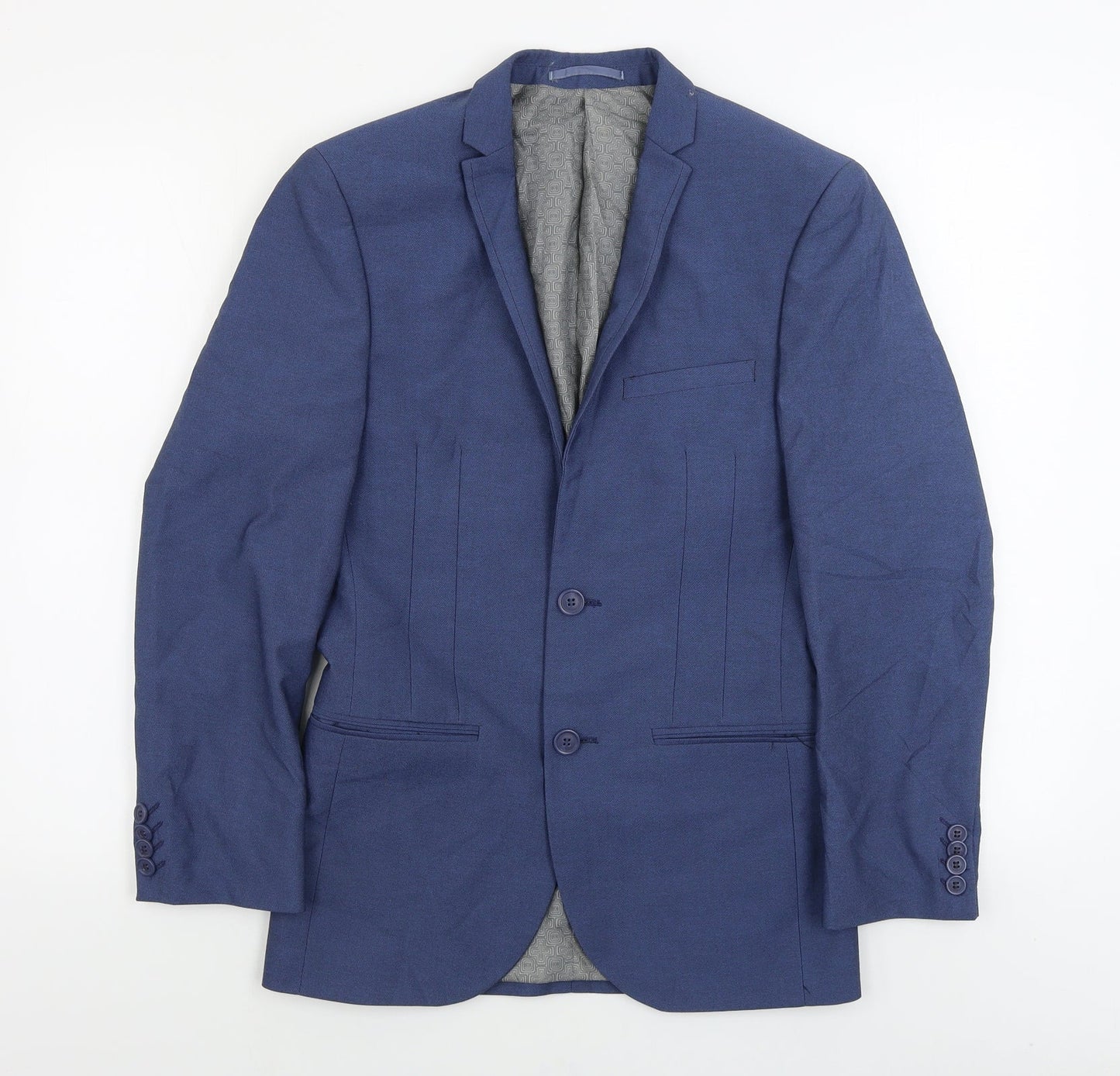 Mens UK Size 34 ONESIXFIVE Regular Blue Suit Jacket