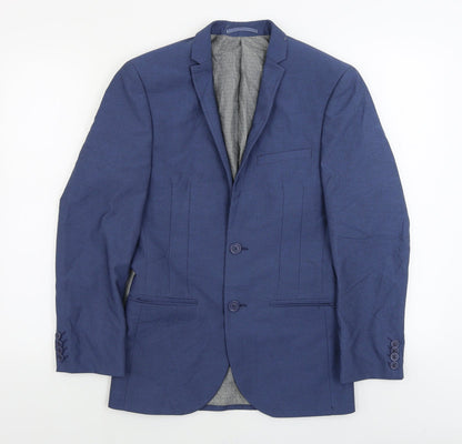 Mens UK Size 34 ONESIXFIVE Regular Blue Suit Jacket