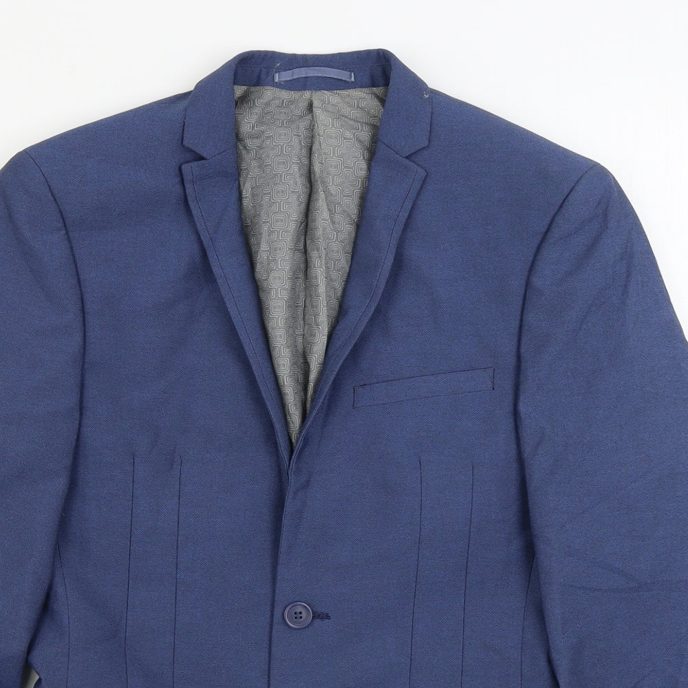 Mens UK Size 34 ONESIXFIVE Regular Blue Suit Jacket