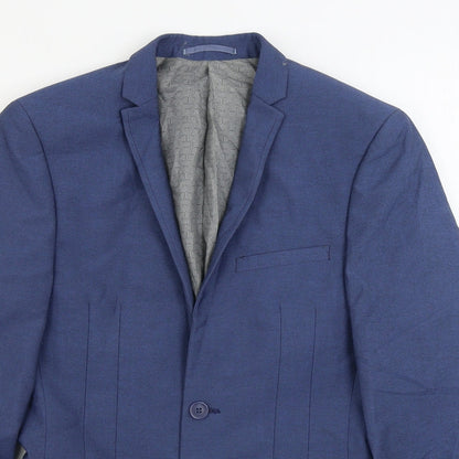 Mens UK Size 34 ONESIXFIVE Regular Blue Suit Jacket