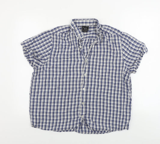 F&F  Mens White Check   Button-Up Size L