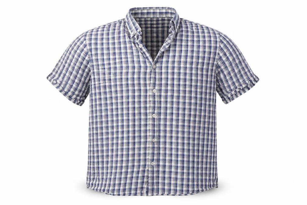 Mens UK Size L F&F White  Button-Up Short Sleeve Casual Shirt