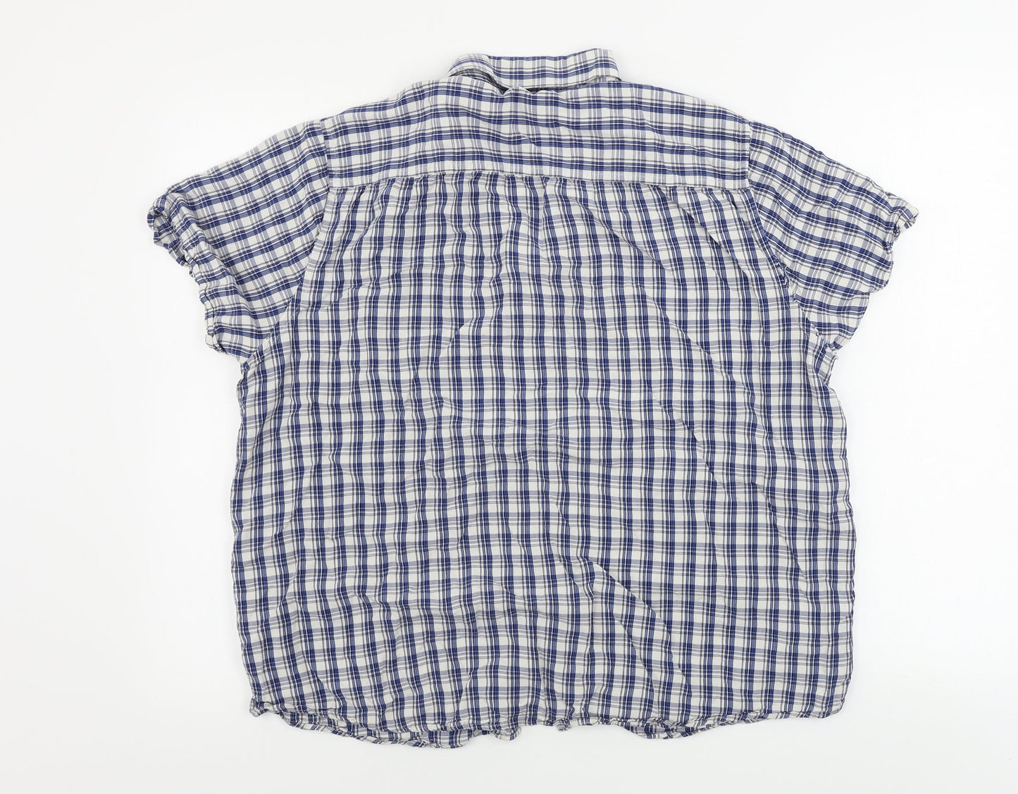 F&F  Mens White Check   Button-Up Size L