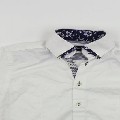 eighteen Boys White   Basic Button-Up Size 9-10 Years