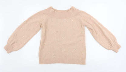 Womens UK Size 8 NEXT Pink Pullover Jumper