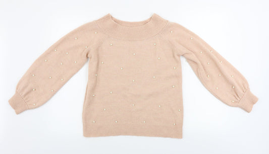 Womens UK Size 8 NEXT Pink Pullover Jumper