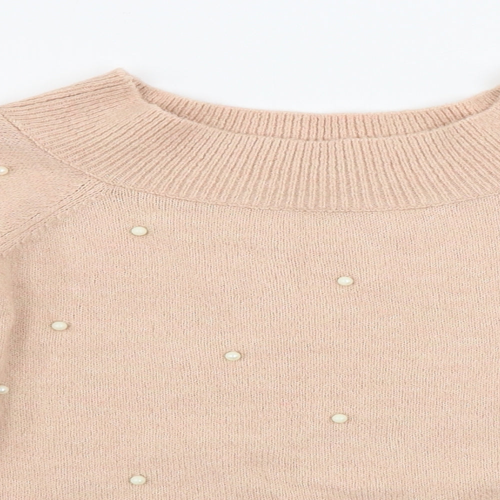 Womens UK Size 8 NEXT Pink Pullover Jumper