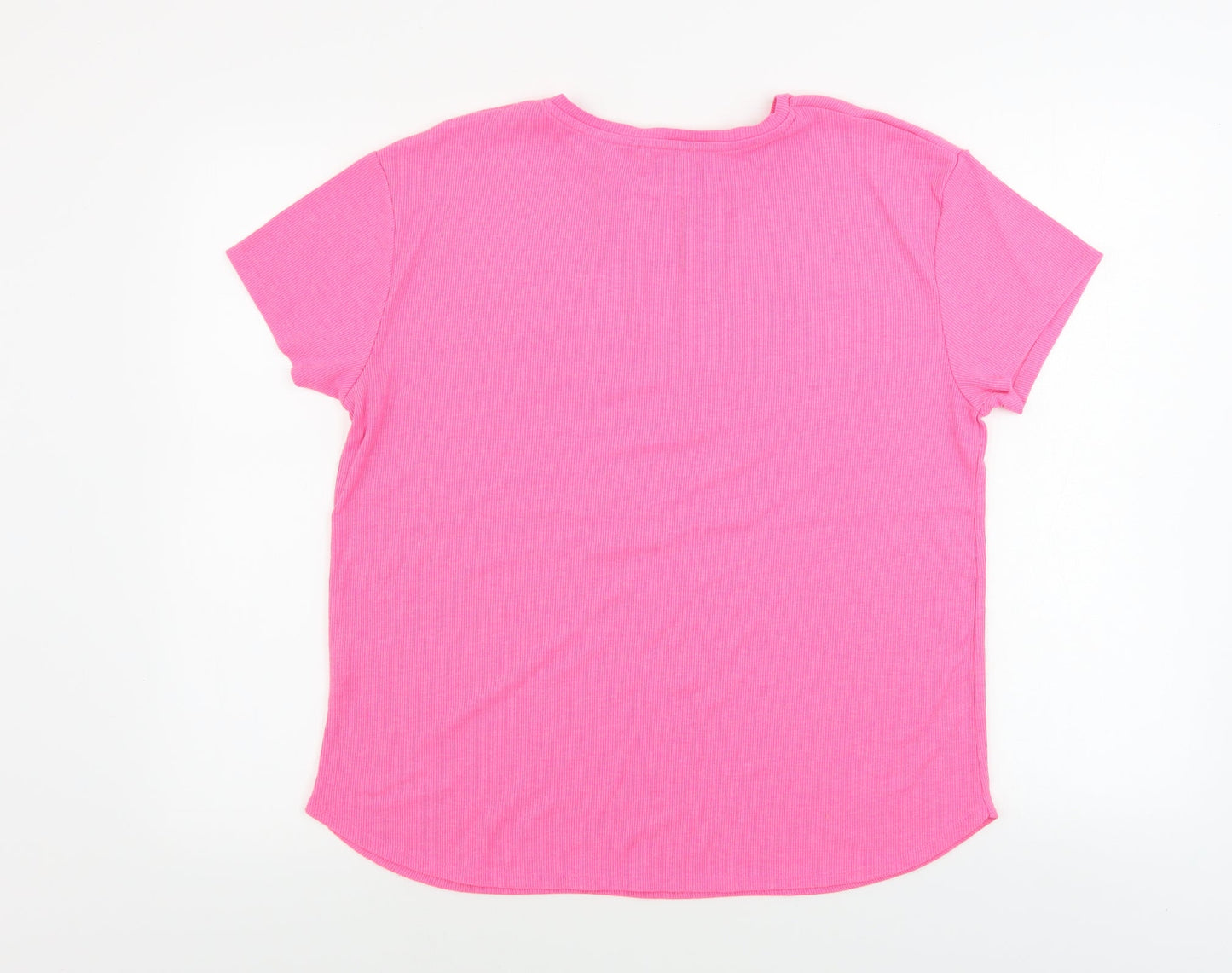 Papaya  Womens Pink   Basic T-Shirt Size 16