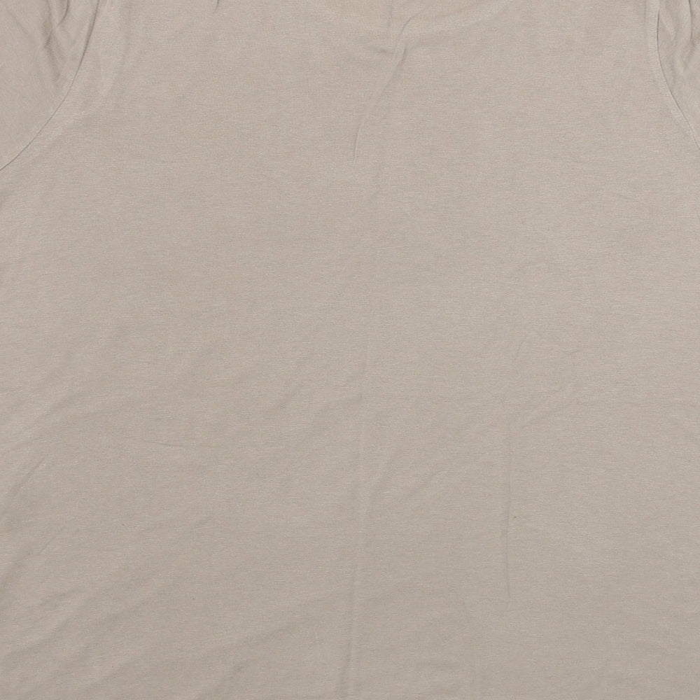 Womens UK Size L Select Brown Basic T-Shirt