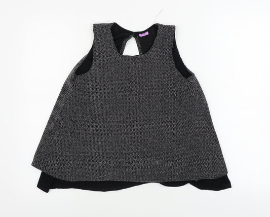 F&F  Girls Grey   Basic Blouse Size 12-13 Years