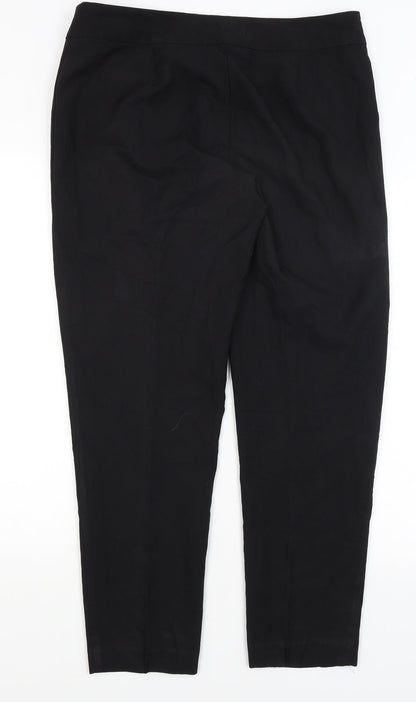 George Womens Black   Trousers  Size 14 L27.5 in