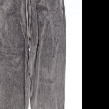 Preworn Womens Grey Solid  Capri Pyjama Pants Size 12