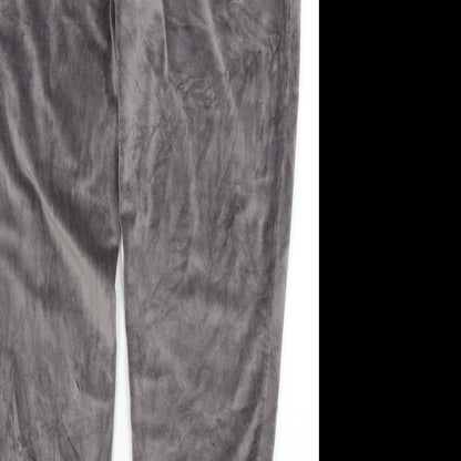 Preworn Womens Grey Solid  Capri Pyjama Pants Size 12