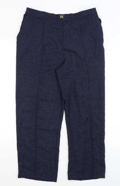Womens UK Size 18 M&S Regular Fit  Blue Trousers