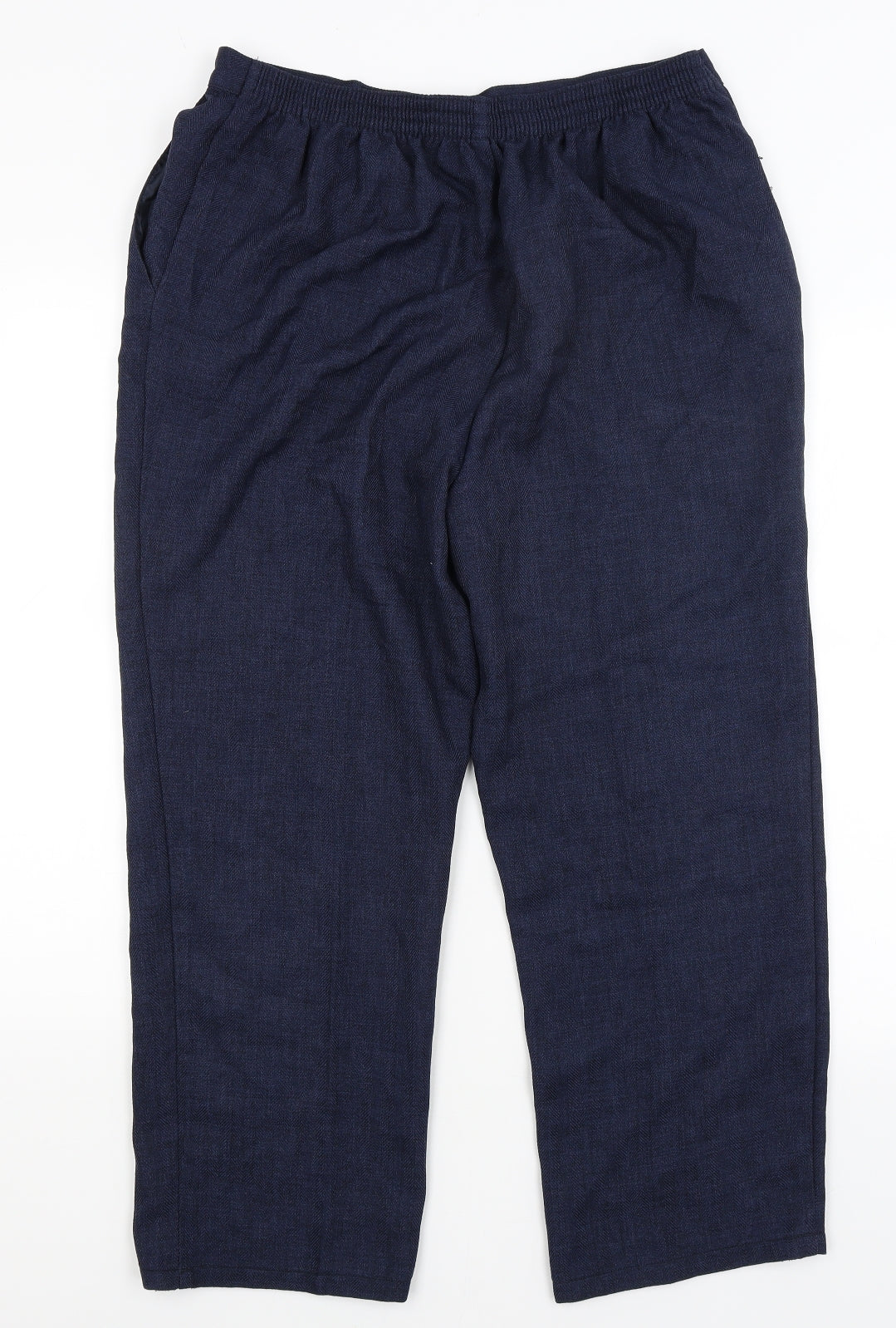 Womens UK Size 18 M&S Regular Fit  Blue Trousers