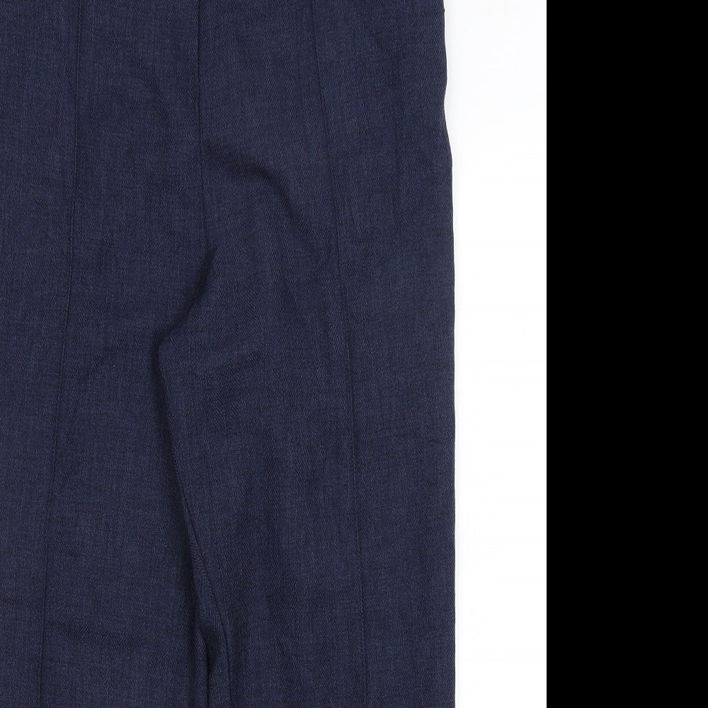Womens UK Size 18 M&S Regular Fit  Blue Trousers
