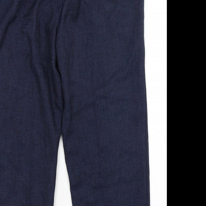 Womens UK Size 18 M&S Regular Fit  Blue Trousers