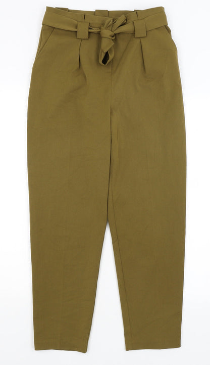 Topshpo Womens Green   Trousers  Size 6 L25 in