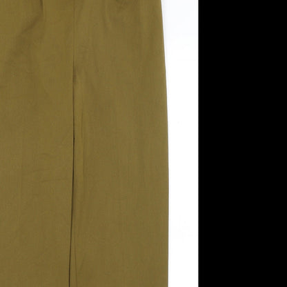 Topshpo Womens Green   Trousers  Size 6 L25 in