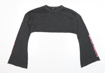 Womens UK Size 8 Missguided Grey Pullover Jumper
