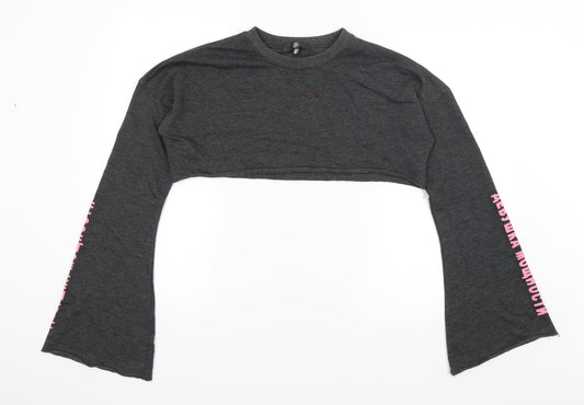 Womens UK Size 8 Missguided Grey Pullover Jumper
