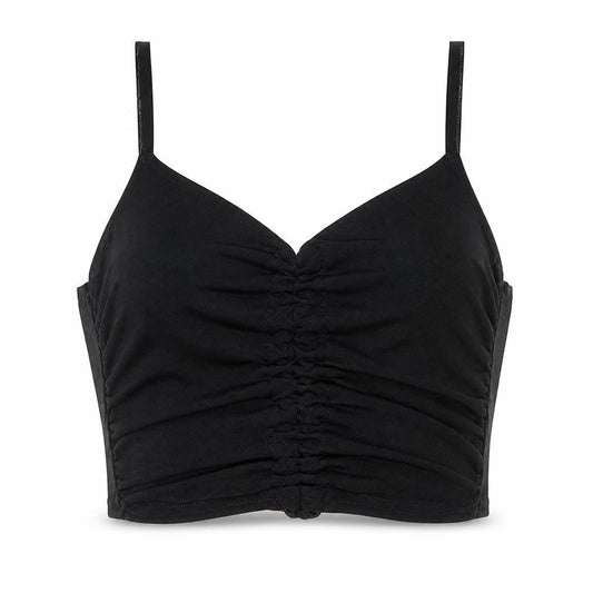 Womens UK Size 8 Nasty Gal Black Cropped Tank