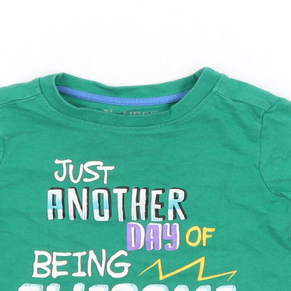 Nutmeg Baby Green   Basic T-Shirt Size 12-18 Months  - Another day being awesome