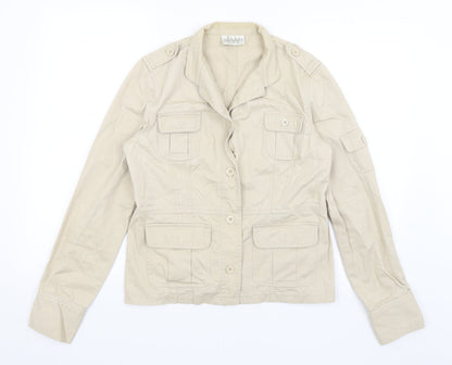 Todays Woman Womens Beige   Jacket  Size 14