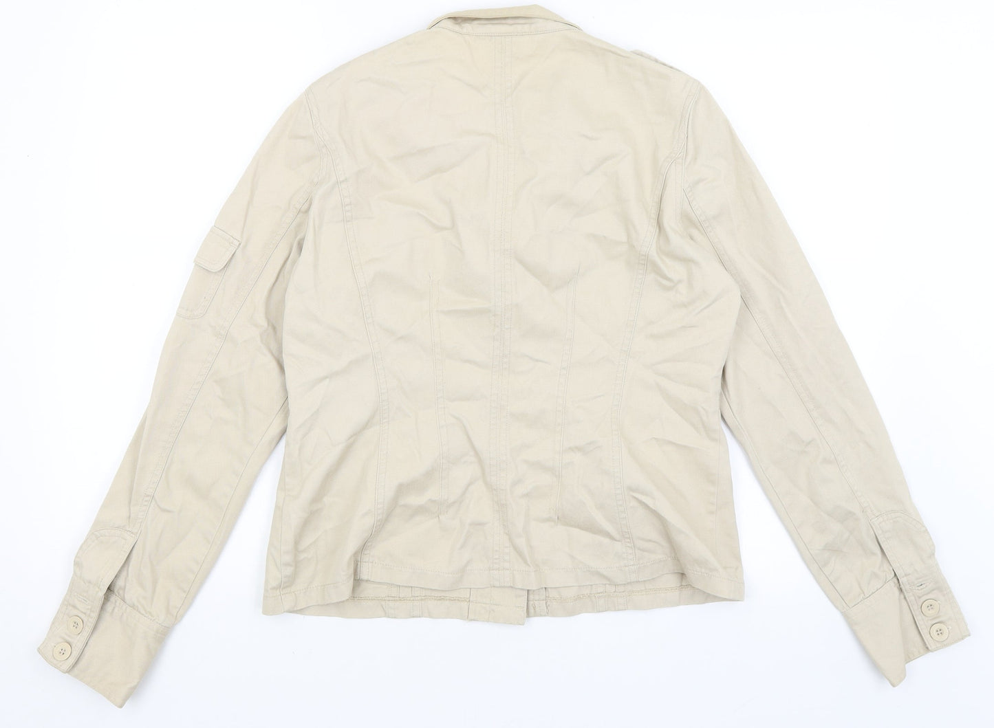 Todays Woman Womens Beige   Jacket  Size 14