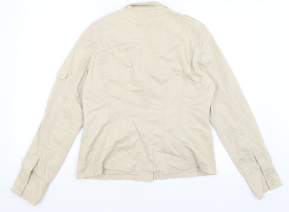 Todays Woman Womens Beige   Jacket  Size 14