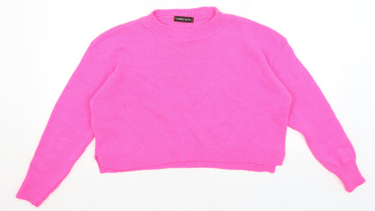 Womens UK Size S Cameo Rose Pink Pullover Jumper