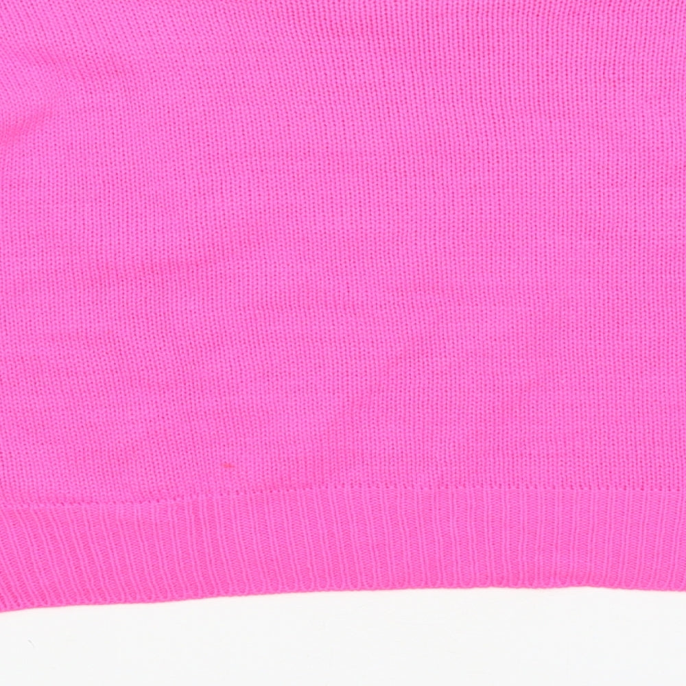 Womens UK Size S Cameo Rose Pink Pullover Jumper