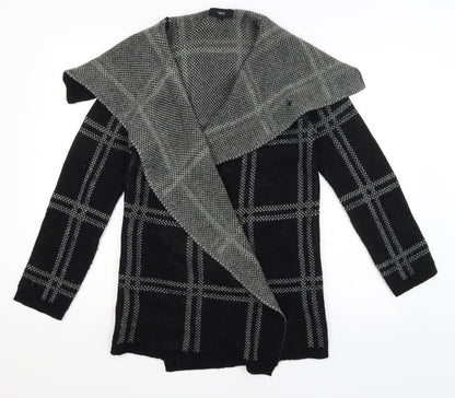 Womens UK Size M NEXT Black Wrap Jumper