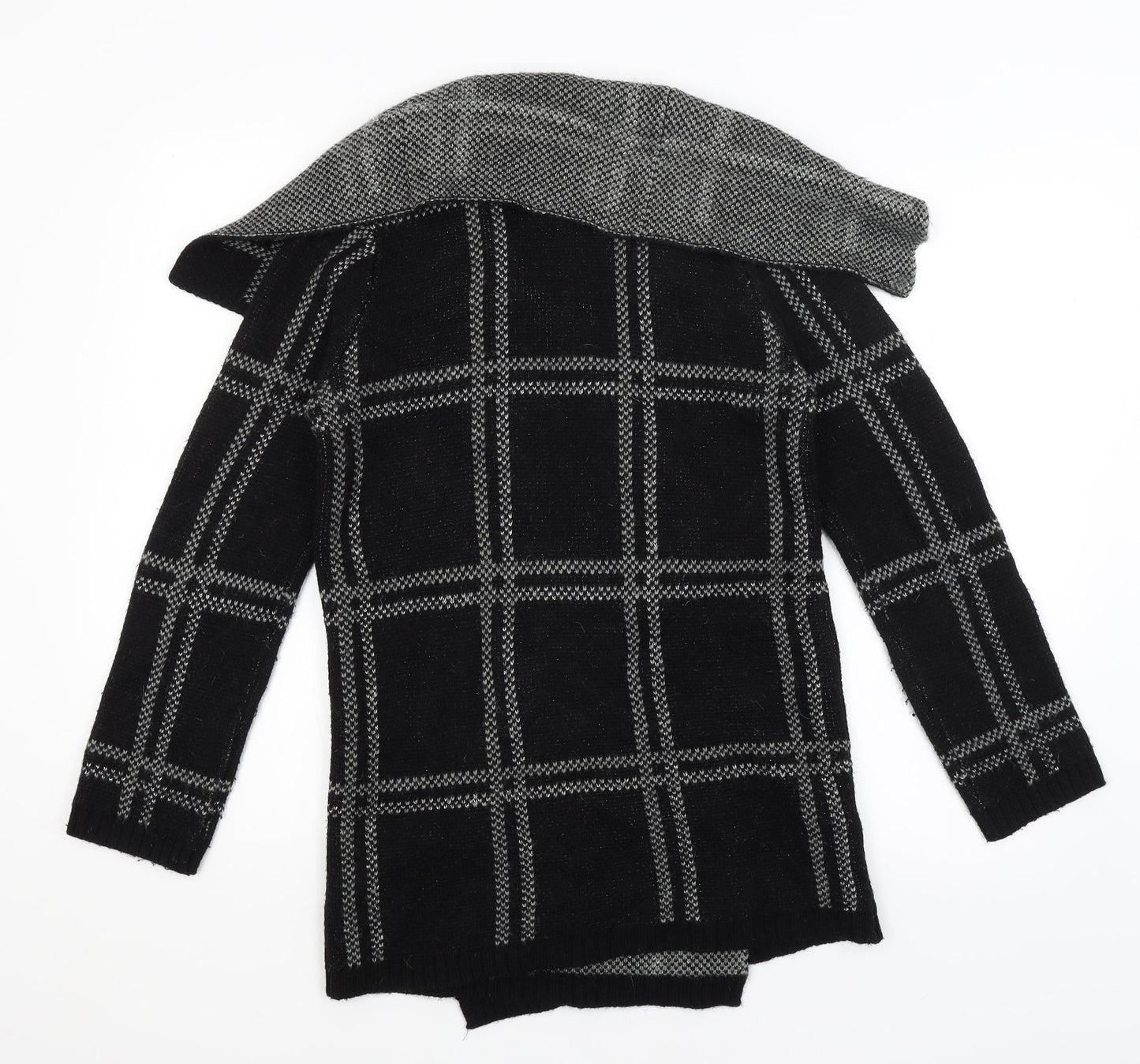 Womens UK Size M NEXT Black Wrap Jumper