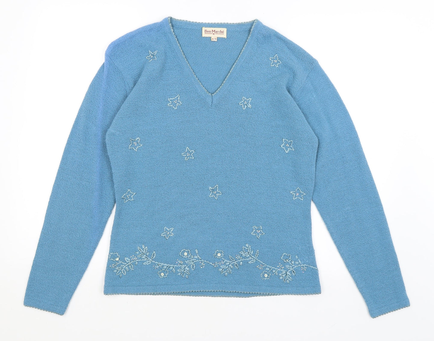 Womens UK Size S Bonmarche Blue Pullover Jumper