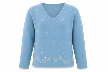 Bonmarché Womens Blue Pullover Jumper Size S