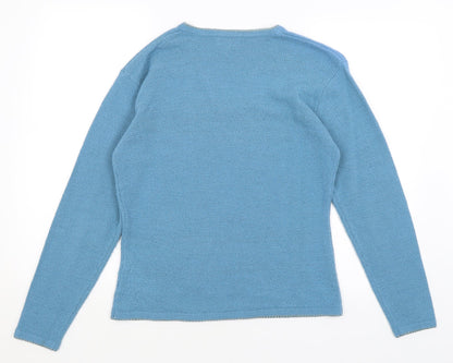 Womens UK Size S Bonmarche Blue Pullover Jumper