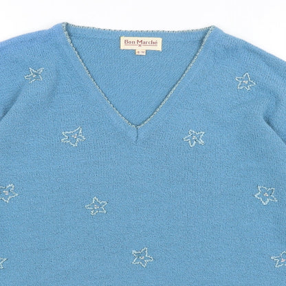 Womens UK Size S Bonmarche Blue Pullover Jumper