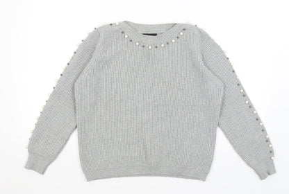 Klass Womens Grey   Pullover Jumper Size M