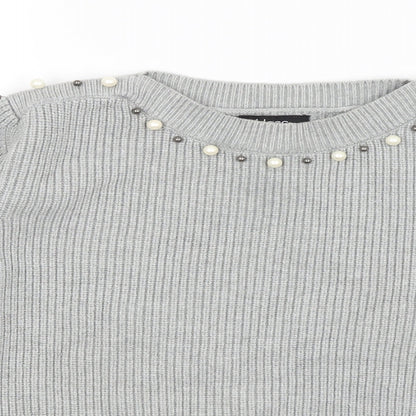 Klass Womens Grey   Pullover Jumper Size M