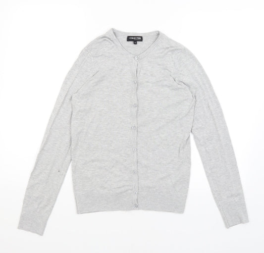 Womens UK Size 12 Collection Grey Cardigan Jumper