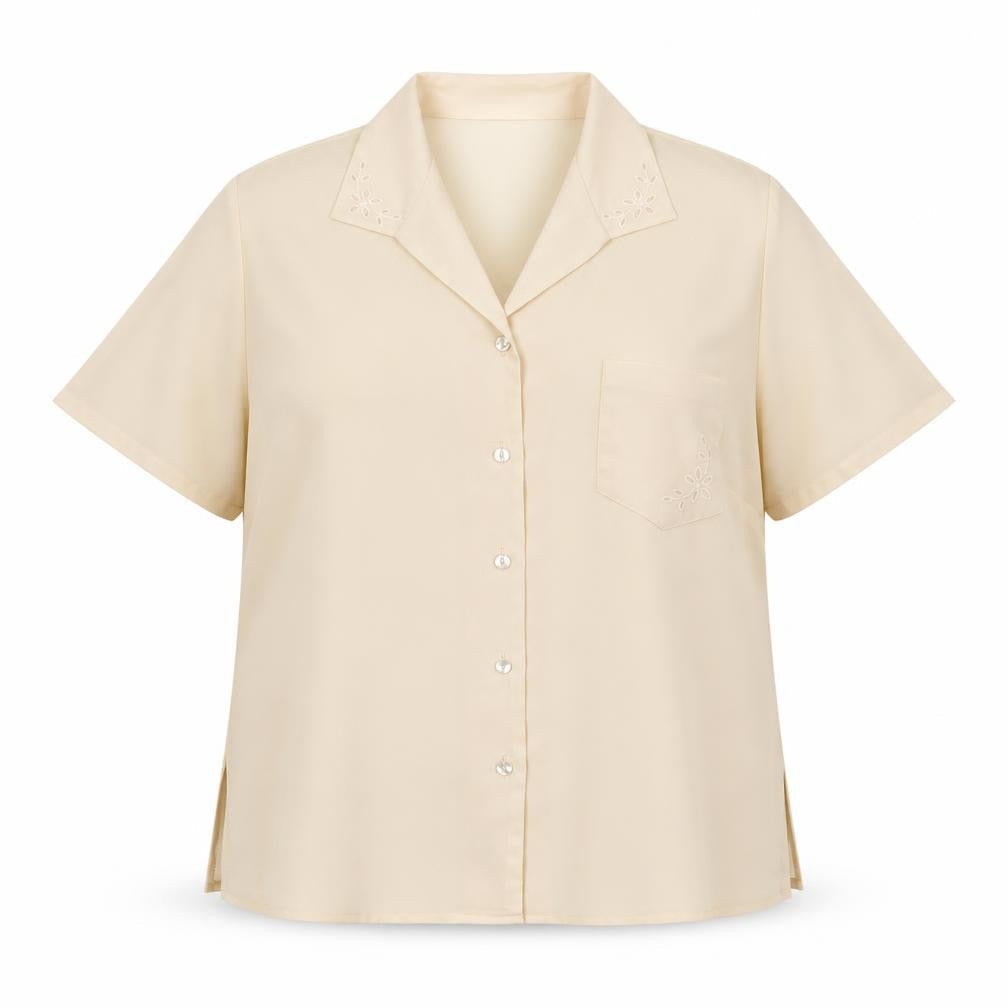 Womens UK Size 16 Slimma Pink Basic Button-Up