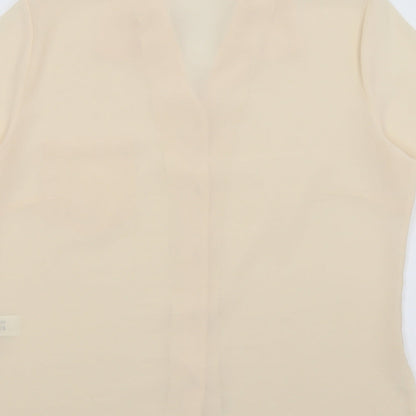 Womens UK Size 16 Slimma Pink Basic Button-Up