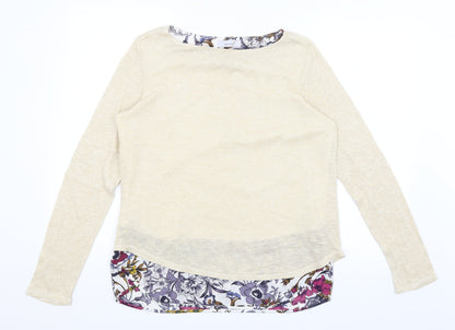 Womens UK Size 12 Per Una Gold Pullover Jumper