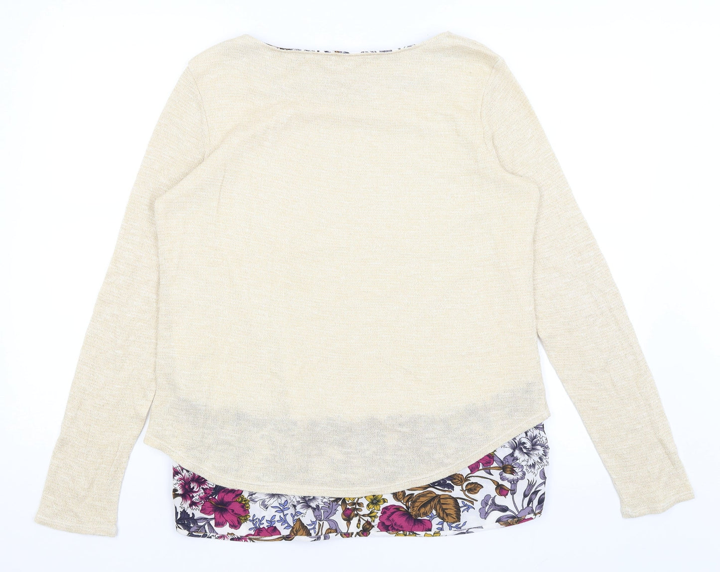 Womens UK Size 12 Per Una Gold Pullover Jumper